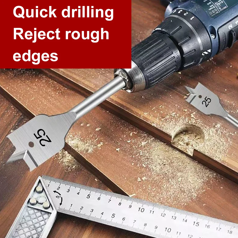 1Set 10-20MM shovel shaped drill bits, woodworking three-point positioning flat drill bits - Image 12