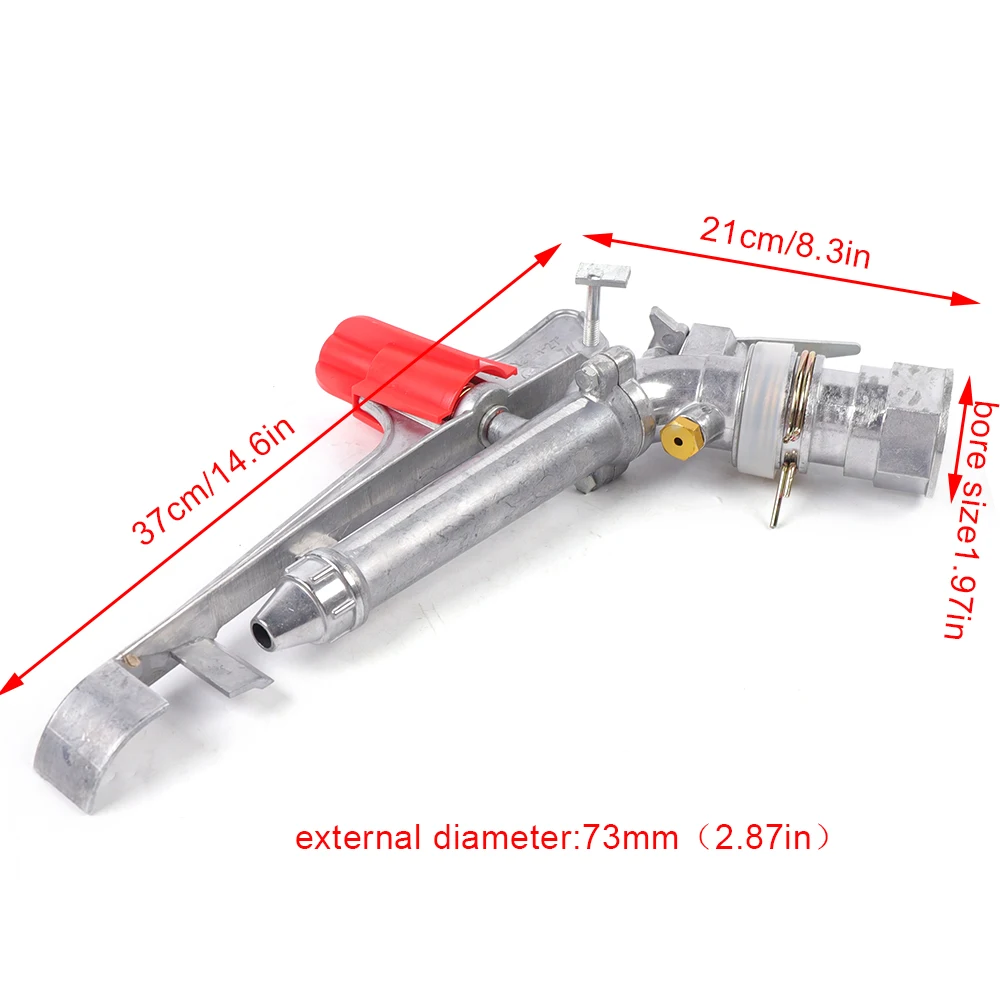 1.5In Agricultural Irrigation Spray Gun Lawn Garden Farm Large-area Water Sprinkler - Image 5