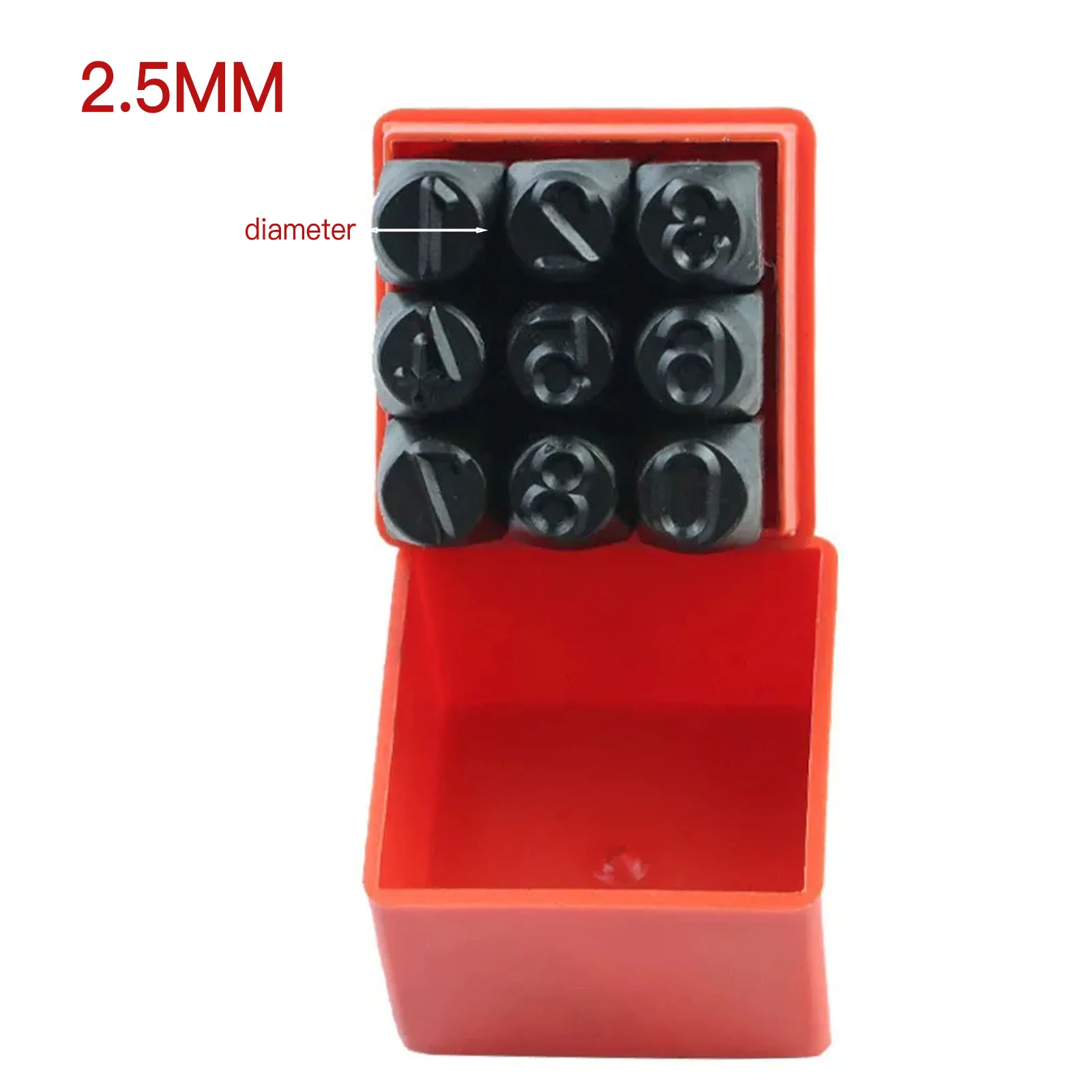 Steel Die Metal Stamping Kit 3/4/5/6/8mm Number Letter Alphabet Punch Tools DIY - Image 10