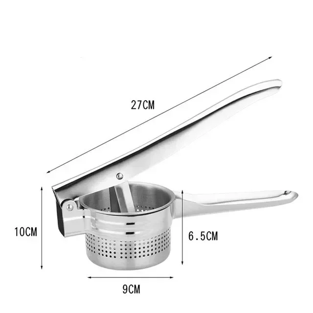 Masher RicerPress Mashed Potatoes Stainless Steel Crushing Puree Fruit Vegetable Squeezer Juicer Press - Image 7