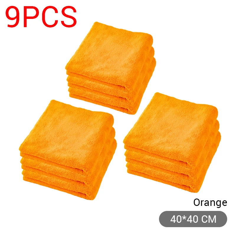 40X40cm Premium Microfiber Towels Car Care Washing Thicken Towel Car Detailing Drying Cloth - Image 7