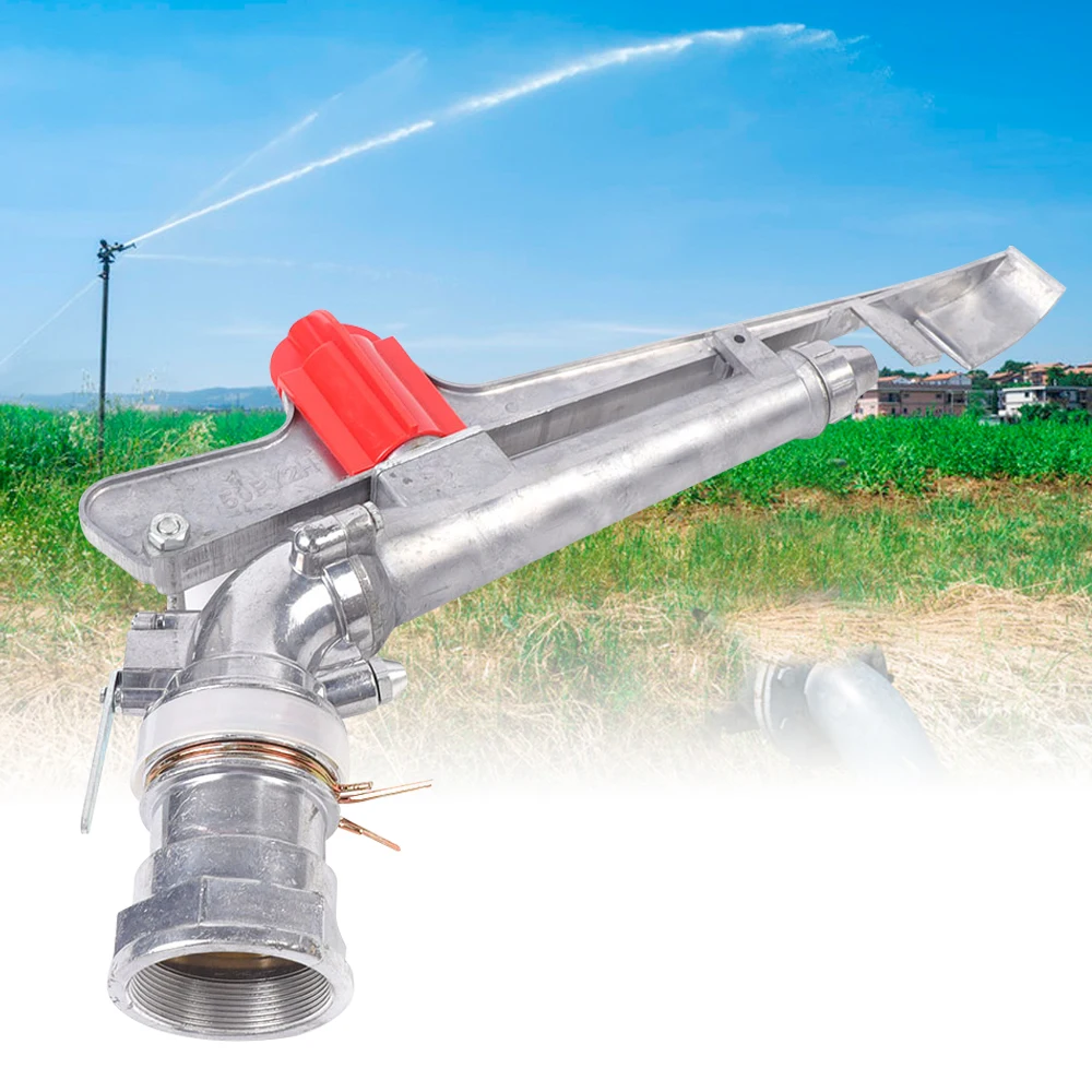 1.5In Agricultural Irrigation Spray Gun Lawn Garden Farm Large-area Water Sprinkler - Image 3