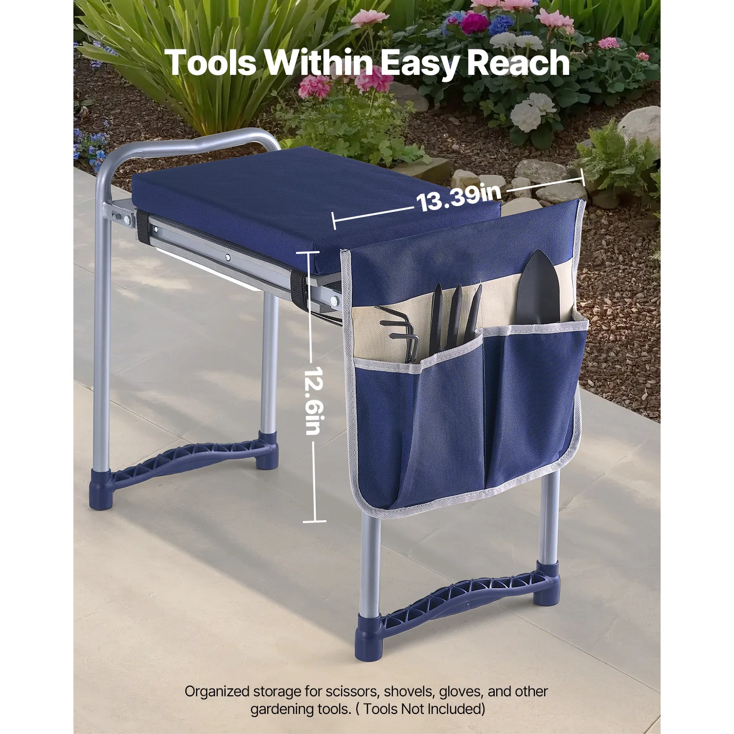 SucceBuy Garden Kneeler and Seat 11in Wide Thick Kneeling Pad Heavy Duty Garden Kneeling Stool - Image 5