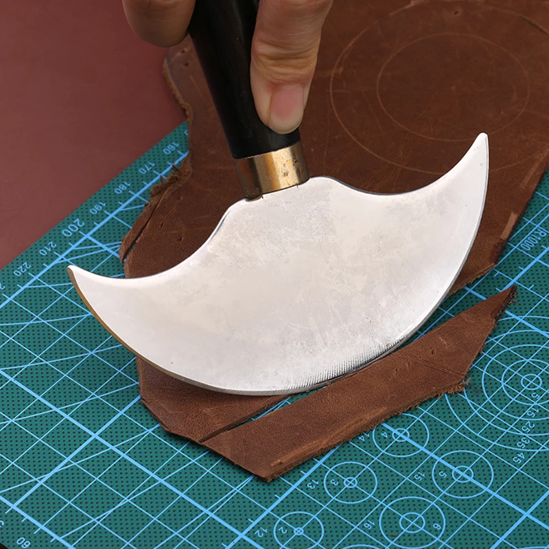 MIUSIE Professional Leather Knife Half Round Blade Leather Craft Knife - Image 4