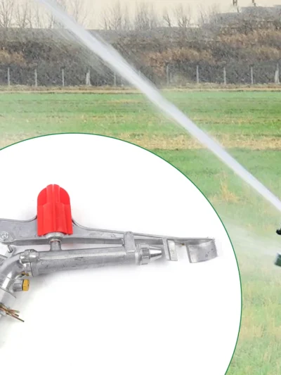 1.5In Agricultural Irrigation Spray Gun Lawn Garden Farm Large-area Water Sprinkler