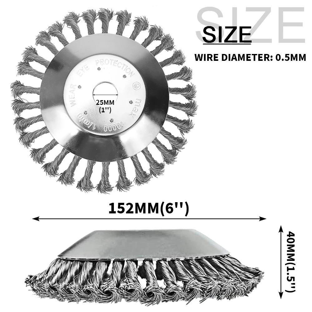 Landscaping Weeding Machine 6/8 Inch Weeder Rotary Weed Brush - Image 10