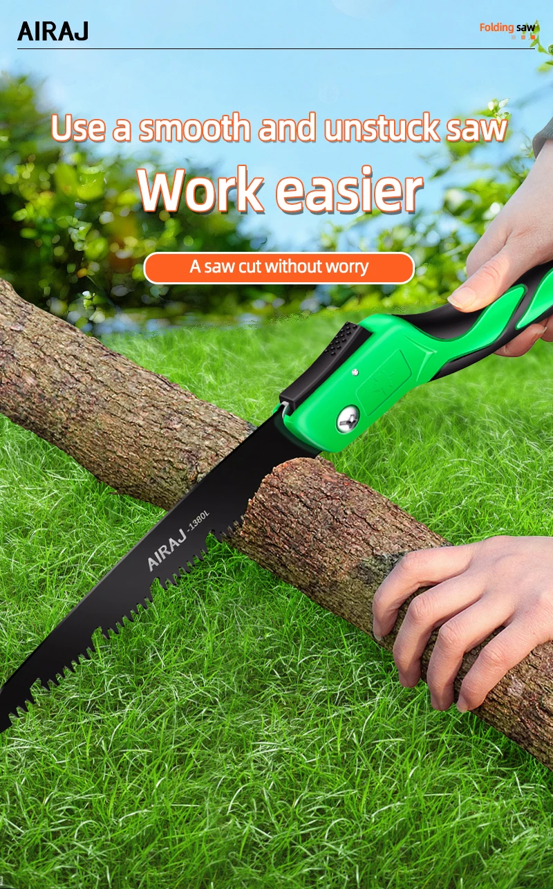 AIRAJ Multifunctional Folding Saw Steel Sharp And Wear-Resistant - Image 10