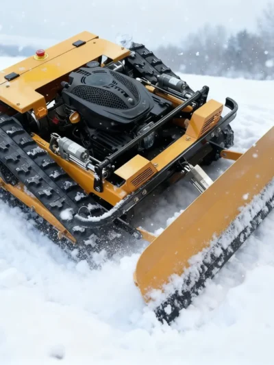 Customized Remote-controlled Lawn Mower Track Type Push Shovel Can Shovel Snow