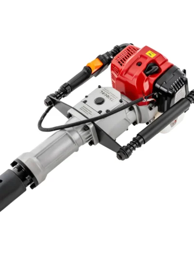1900W 2-stroke gasoline pile driver Gardens Air Cooling 52CC, Single-cylinder 6500RPM socket ground auger 55-70mm