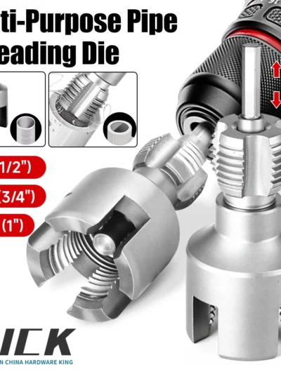 DN15/20/25 Pipe Threading Tool Hex Shank Die Internal External Threads 1/2&3/4&1 INCH Water Pipes PPR PVC MPP Detachable