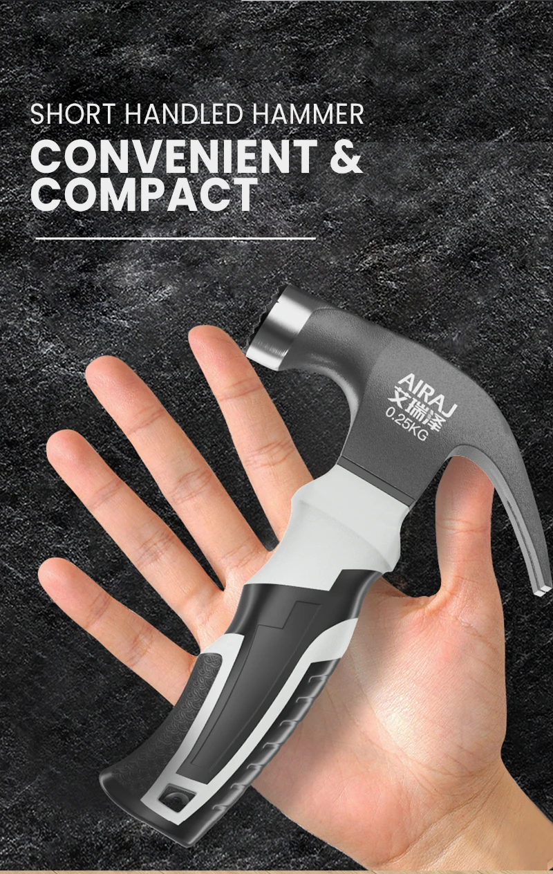 AIRAJ Multifunctional Mini Claw Hammer, Anti Slip And Shockproof Hammer - Image 16