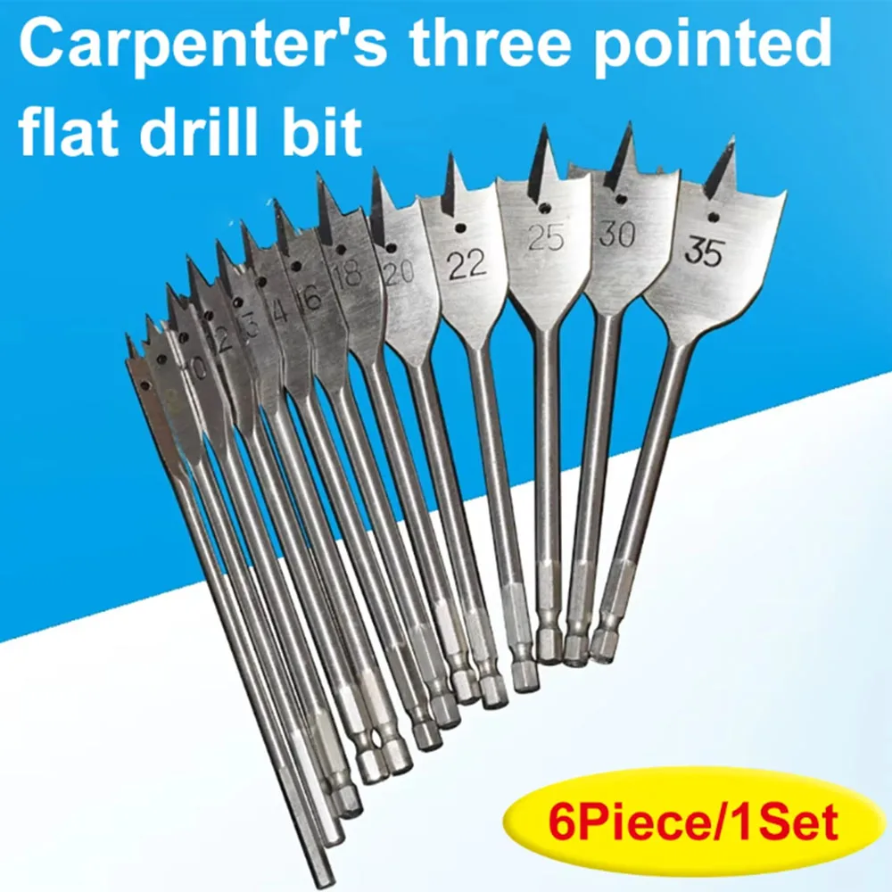 1Set 10-20MM shovel shaped drill bits, woodworking three-point positioning flat drill bits - Image 8