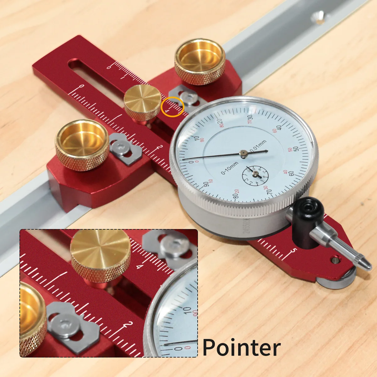 Table Saw Alignment Gauge Jig Guide with Dial Indicator For Aligning Calibrating Work Shop Machinery - Image 3