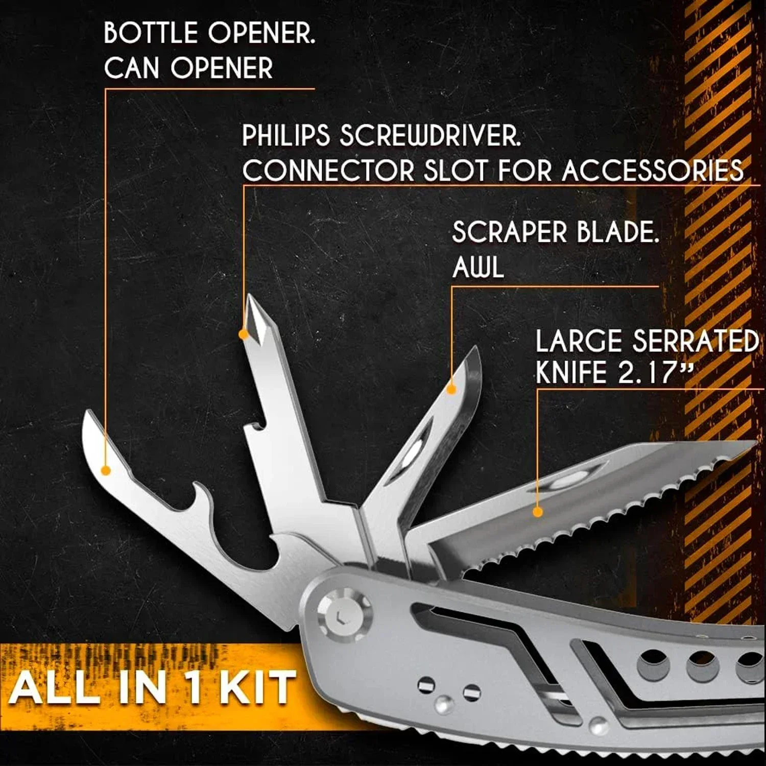 Multitool 24-in-1 Multitools Pliers with Professional Multi-tool for Survival Camping - Image 10
