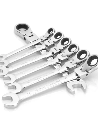 1pc Ratchet Wrench of Keys Spanner Hand Tool 72-Tooth Ratcheting Flexible Head Mirror Finish