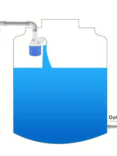 1/2“ Fully Automatic Water Level Control Float Valve 1/2” Automatic Closing Mini Float Valve No Power Required, Water Tank Water Tower Automatic Water Level Controller