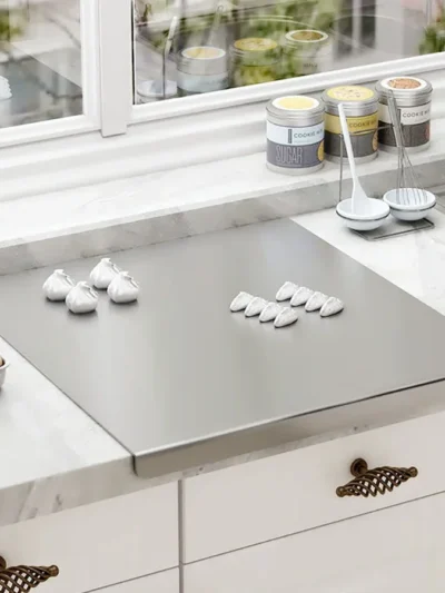 L-shaped folding chopping board stainless steel double-sided chopping board