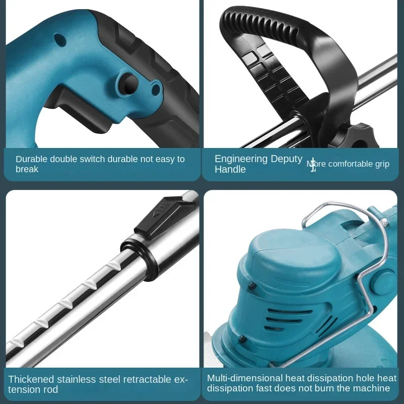 Cordless Lawn Mower Handheld Electric Grass Trimmer - Image 2