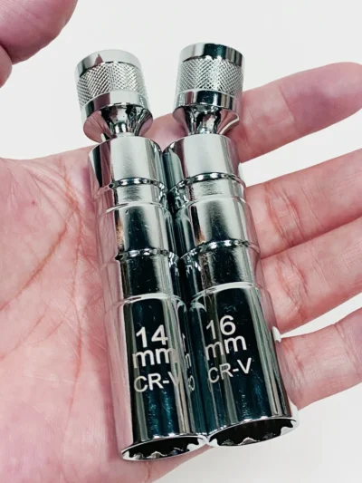 Universal Magnetic Spark Plug Sleeve Thin-walled Universal Joint 14/16mm Automotive Repair Spark Plug Disassembly Tool