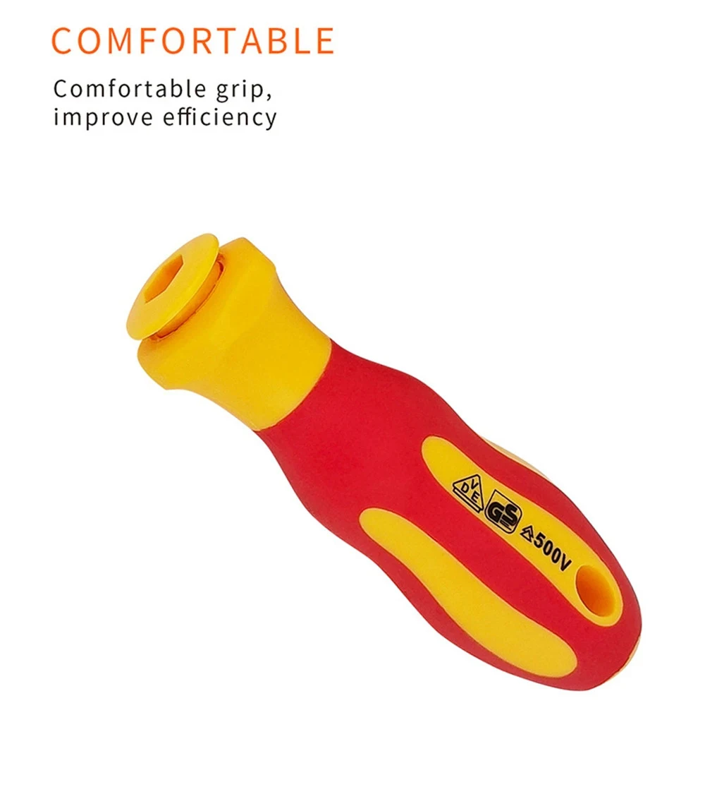 10Pcs Interchangeable Blade VDE Insulated Screwdriver Set with Case Magnetic 500V Home and Professional Use Electricians Tools - Image 13