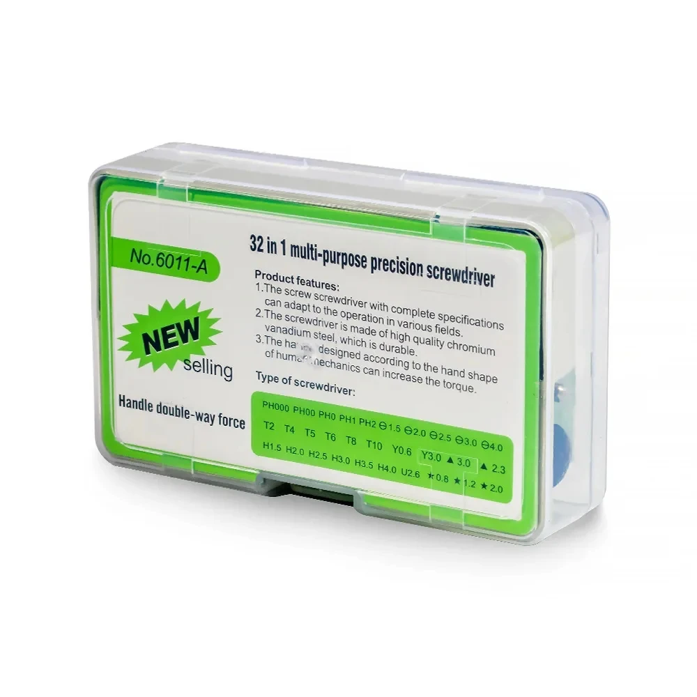 32 in 1 Multifunctional Screwdriver Set with 30 PCS Torx Phillips Magnetic Screw Driver Bits - Image 17