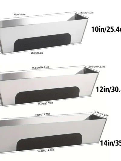 1 PCS 10''/12" /14'' Stainless Steal Drywall Taping Mud Pan with Non Slip Grip