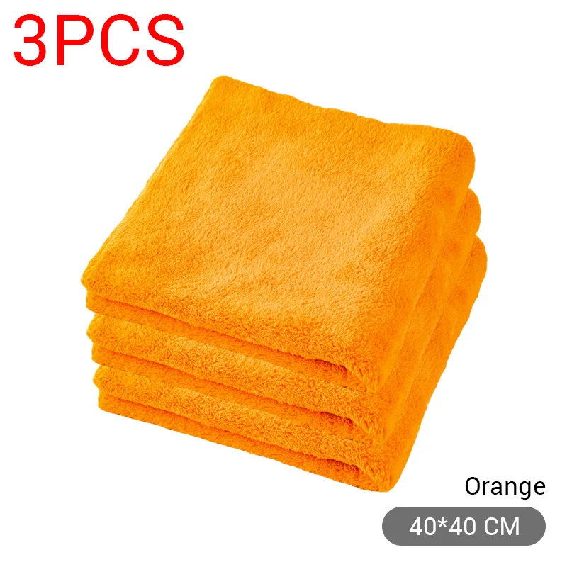40X40cm Premium Microfiber Towels Car Care Washing Thicken Towel Car Detailing Drying Cloth - Image 11