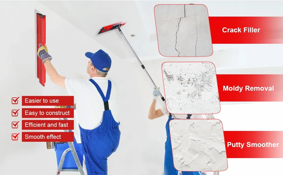 Skimming Blade Painting Finishing Smoothing Knock-Down Knife Durable Plastering Drywall Skimming Blade - Image 22