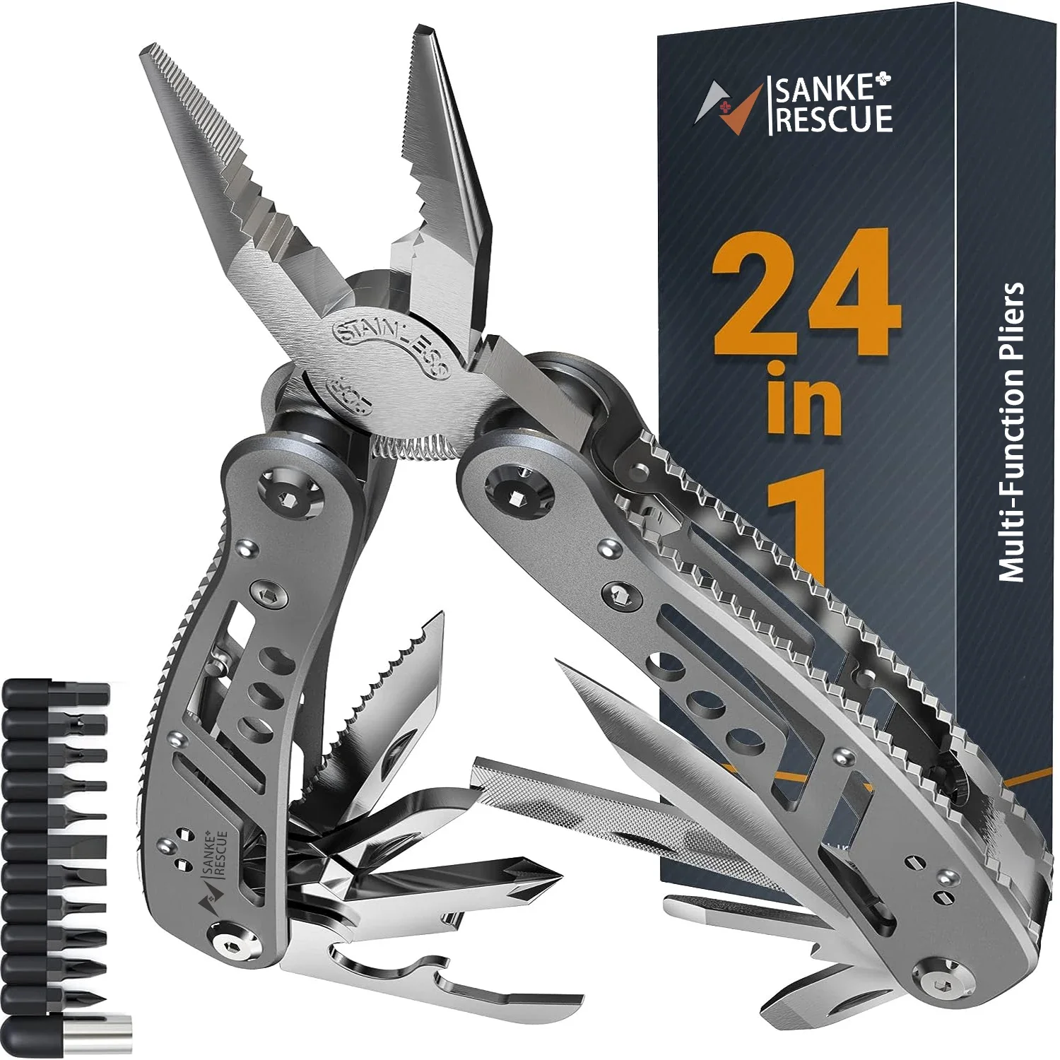 Multitool 24-in-1 Multitools Pliers with Professional Multi-tool for Survival Camping - Image 7