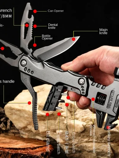 Multifunctional Pliers Multitool Claw Hammer Stainless Steel Tool