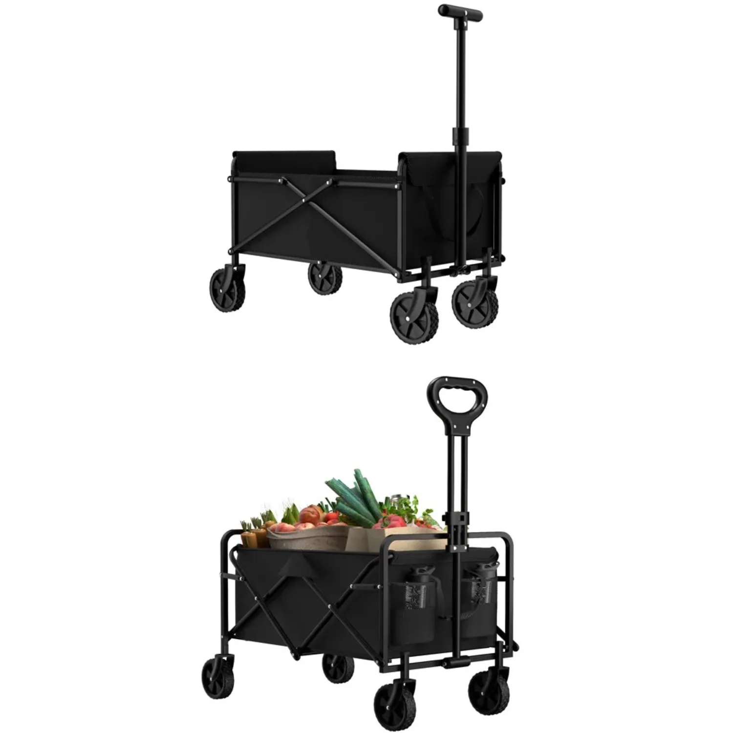 4-Wheel Foldable Garden Handcart