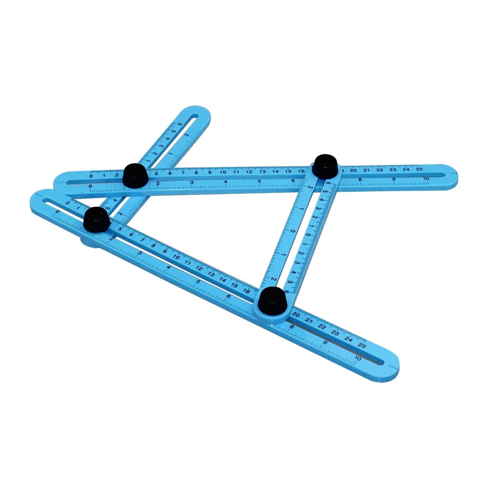Protractor Multi Angle Ruler Template 4 Folding Angle Measuring Tool - Image 6