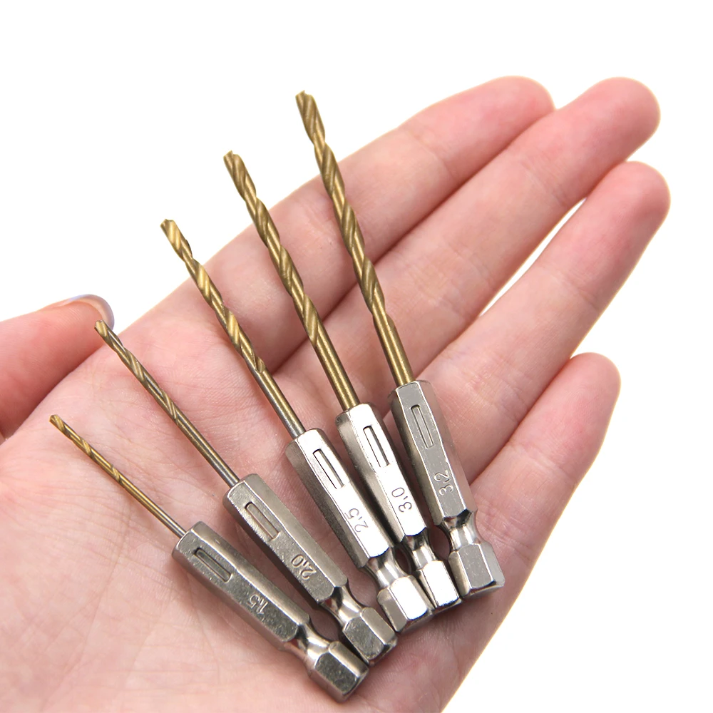 Hexagonal Handle 13pc Titanium Plated Fried Dough Twists Drill 1.5-6.5mm - Image 15