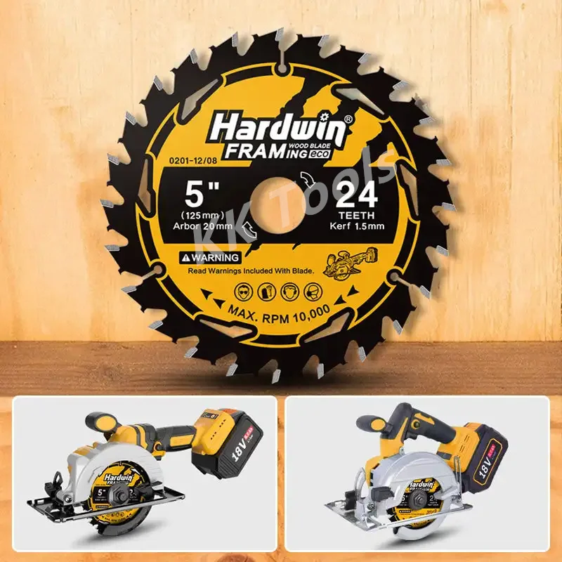 Carbide Circular Saw Blade Wheel Discs Wood Cutting Disc 110/125/132/140/150/165/185mm Woodworking Saw Blade with 18/24 Teeth - Image 2