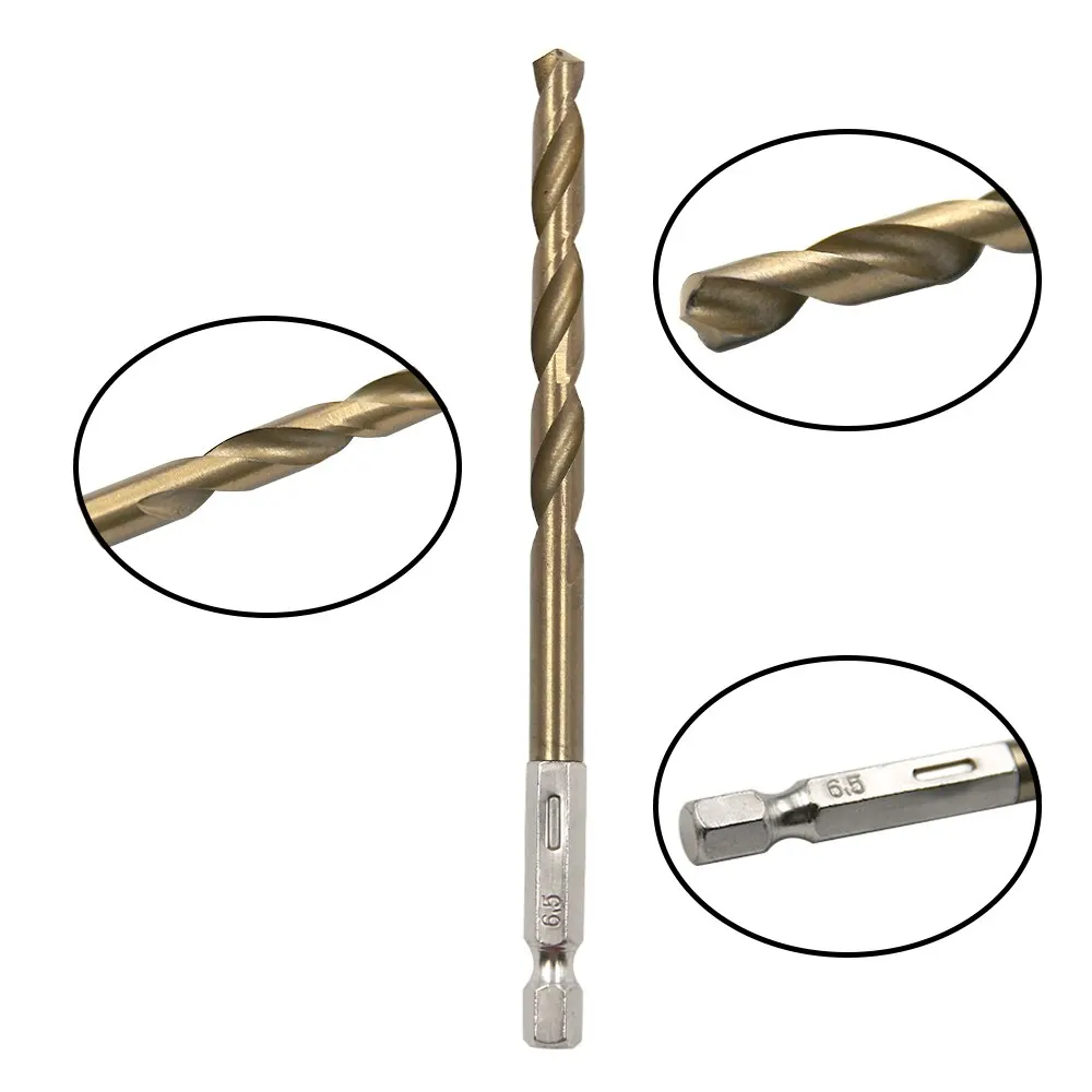 Hexagonal Handle 13pc Titanium Plated Fried Dough Twists Drill 1.5-6.5mm - Image 4