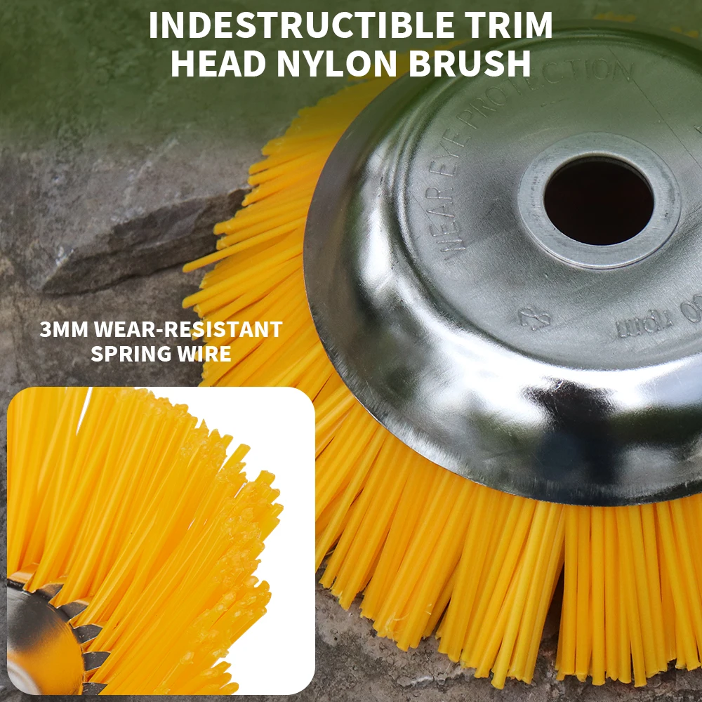 Landscaping Weeding Machine 6/8 Inch Weeder Rotary Weed Brush - Image 3