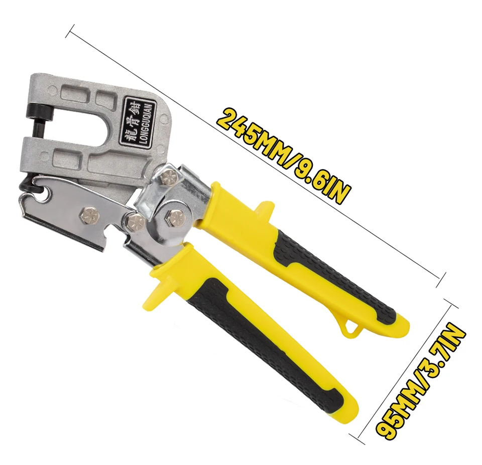 Aluminum Alloy Handle Stud Crimper Double Handed Ceiling Punching Pliers Plaster Drywall Tool for Fastening Metal Studs & Keels - Image 9