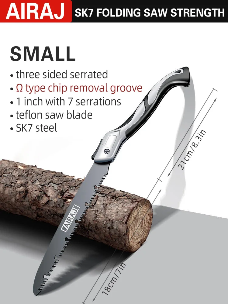 AIRAJ Folding Saw Woodworking Folding hacksaw Multifunction Cutting Wood - Image 7