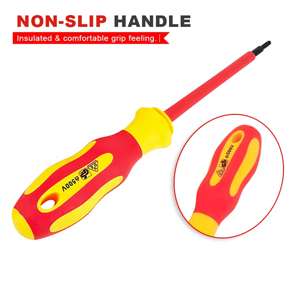 10Pcs Interchangeable Blade VDE Insulated Screwdriver Set with Case Magnetic 500V Home and Professional Use Electricians Tools - Image 3