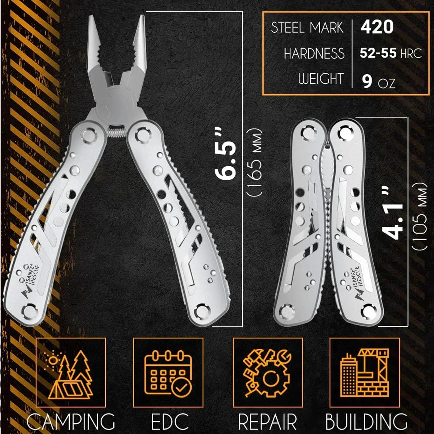 Multitool 24-in-1 Multitools Pliers with Professional Multi-tool for Survival Camping - Image 2