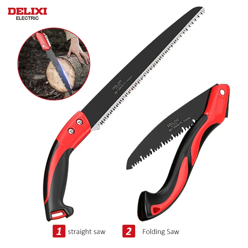 DELIXI ELECTRIC Folding Saw,SK5 steel One-button Folding Design - Image 5