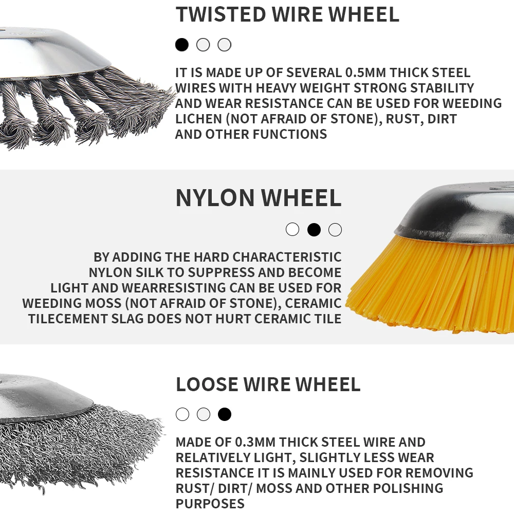 Landscaping Weeding Machine 6/8 Inch Weeder Rotary Weed Brush - Image 6