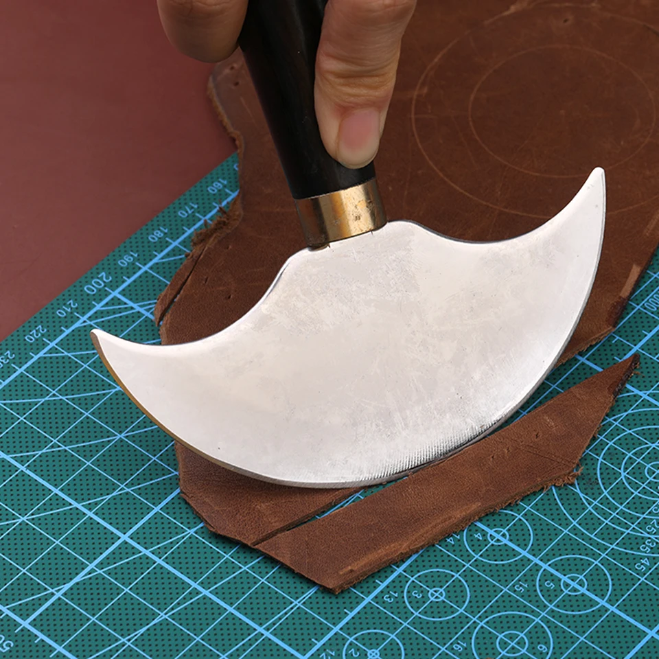 MIUSIE Professional Leather Knife Half Round Blade Leather Craft Knife - Image 14