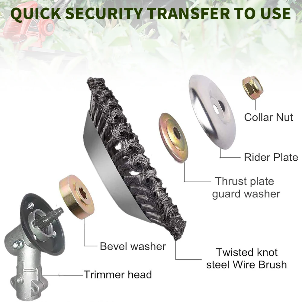 Landscaping Weeding Machine 6/8 Inch Weeder Rotary Weed Brush - Image 30