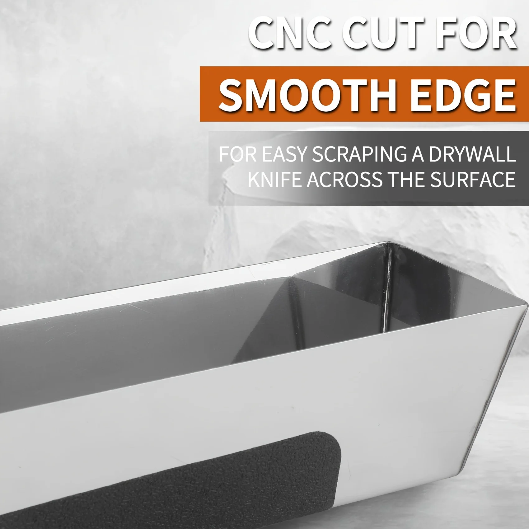 1 PCS 10''/12" /14'' Stainless Steal Drywall Taping Mud Pan with Non Slip Grip - Image 10