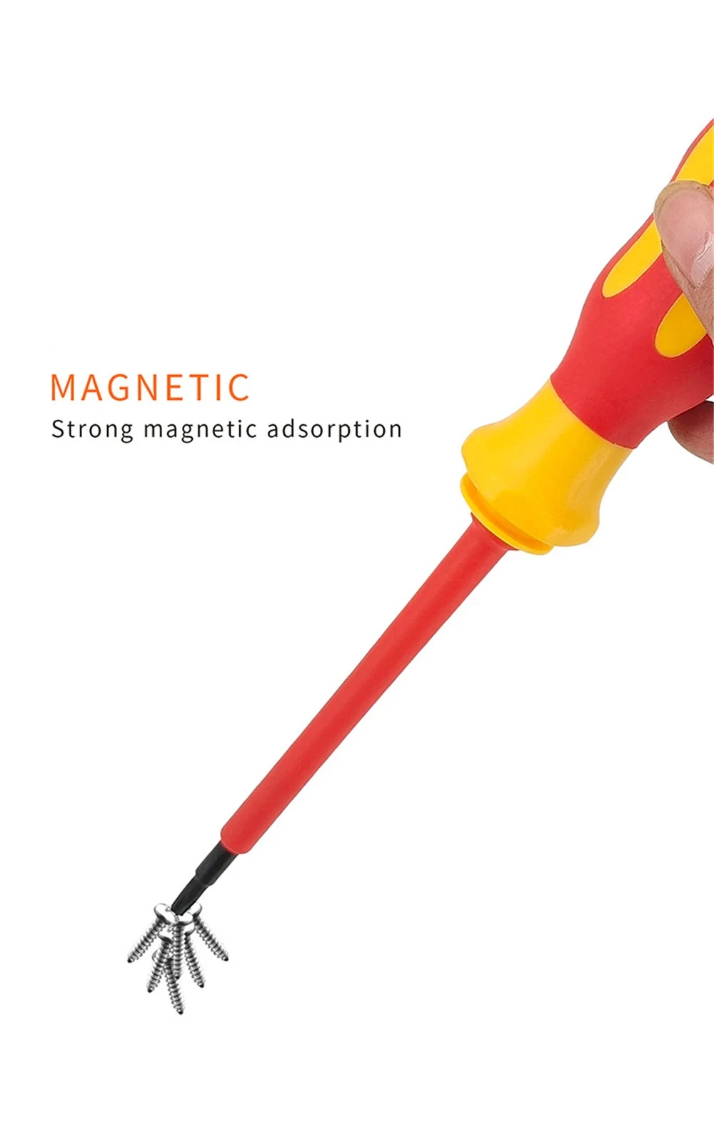 10Pcs Interchangeable Blade VDE Insulated Screwdriver Set with Case Magnetic 500V Home and Professional Use Electricians Tools - Image 10
