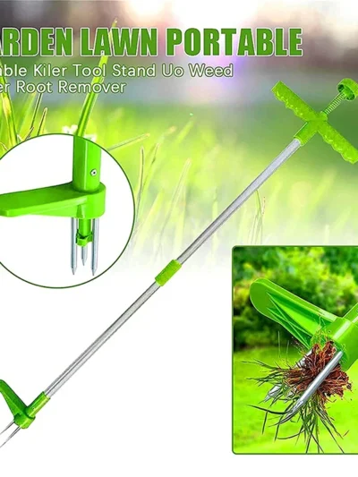 Long Handle Weed Remover Durable Garden Lawn Weeder Outdoor Yard Grass Root Puller