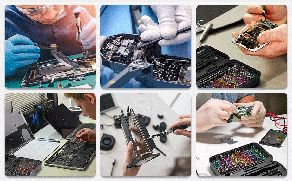 132 in 1 Precision Screwdriver Set Phillips Torx Magnetic Screwdriver Head with Storage Box 152 bit - Image 16