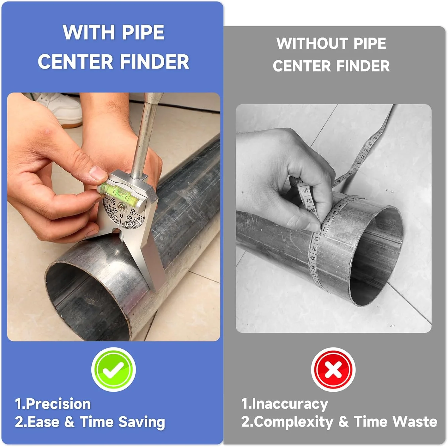 Manual Tube Marker Centering Tool Y-Type 4 Inch Safety Pipe Marker Centering Head Tool - Image 5