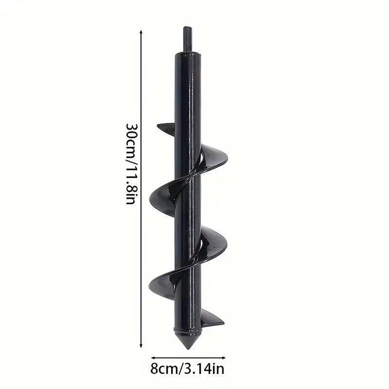 Garden auger bits for planting Solid steel auger for bulb and bedding - Image 7